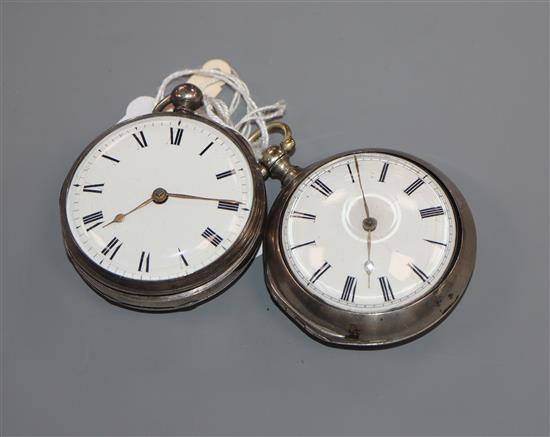 A 19th century silver pair-cased pocket watch, by Fleming of Liverpool and one other pocket watch by Stotesbury of Cork.